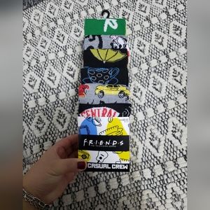 FRIENDS 6 Pack Casual Crew Socks